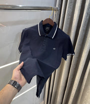 Arman i Exchange Navy Blue Logo Work Premium Polo T-Shirt