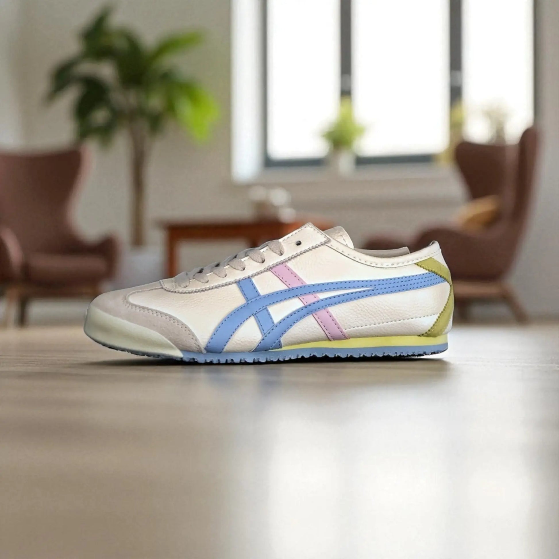 Onitsuk_a Tiger Mexico 66 WhiteBluePink  Girls Premium First Copy Sneakers D-1953