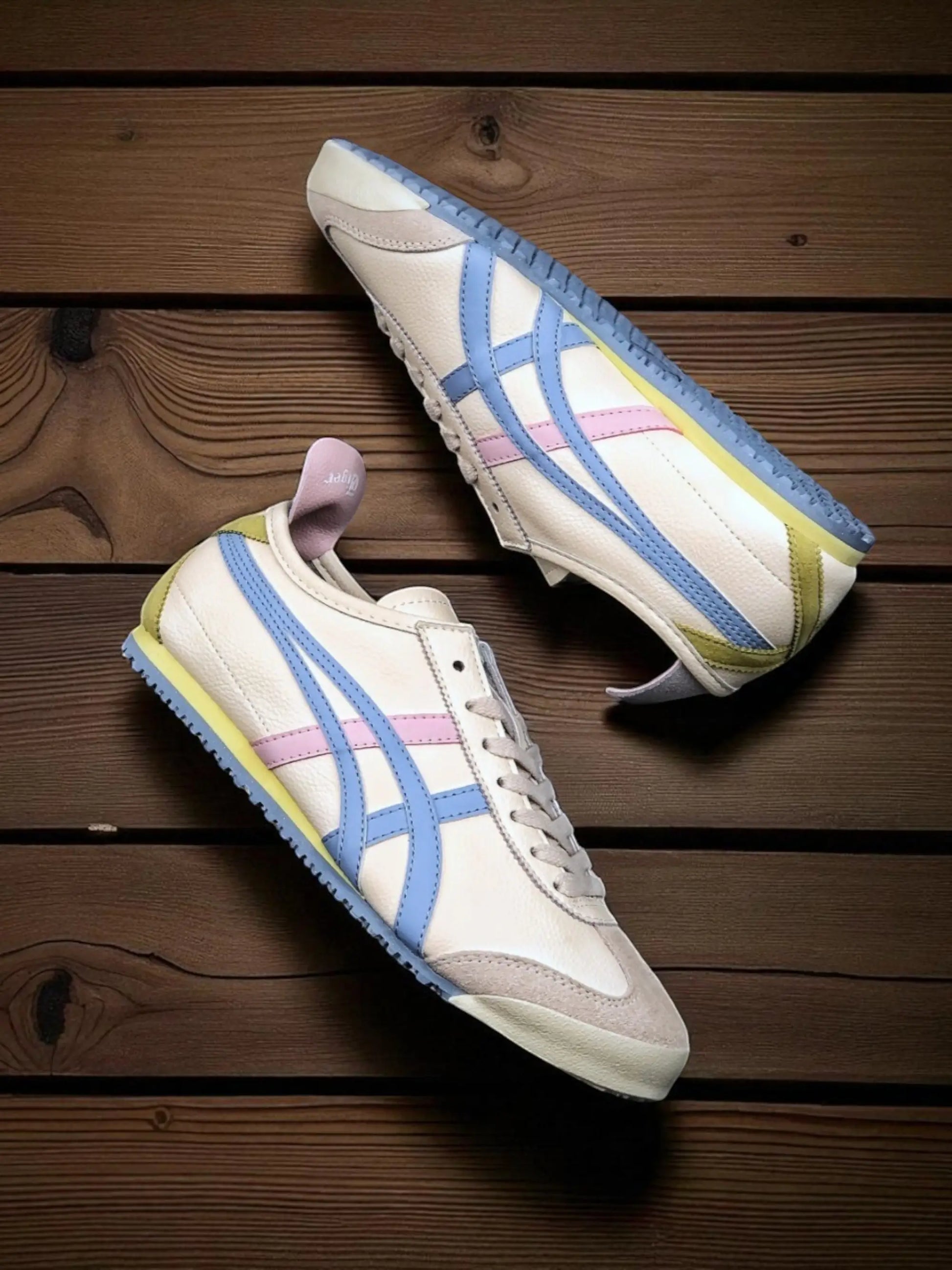 Onitsuk_a Tiger Mexico 66 WhiteBluePink  Girls Premium First Copy Sneakers D-1953