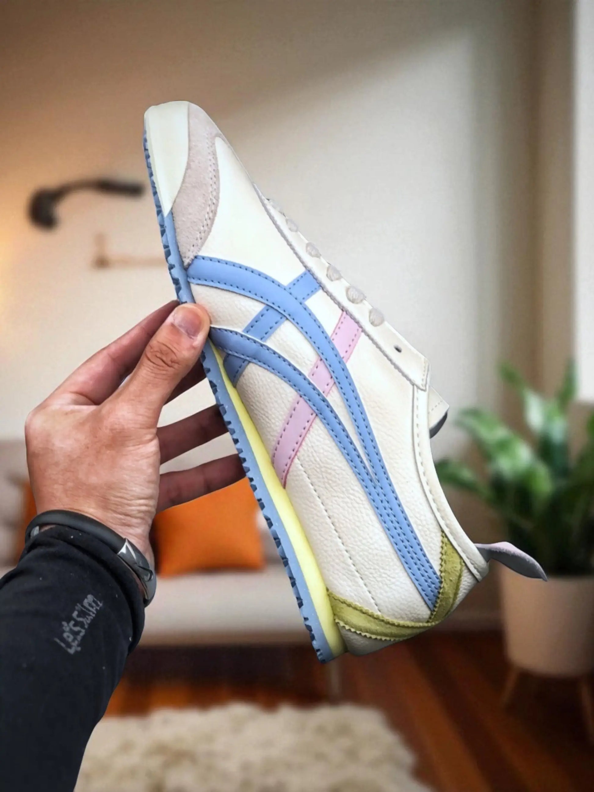 Onitsuk_a Tiger Mexico 66 WhiteBluePink  Girls Premium First Copy Sneakers D-1953