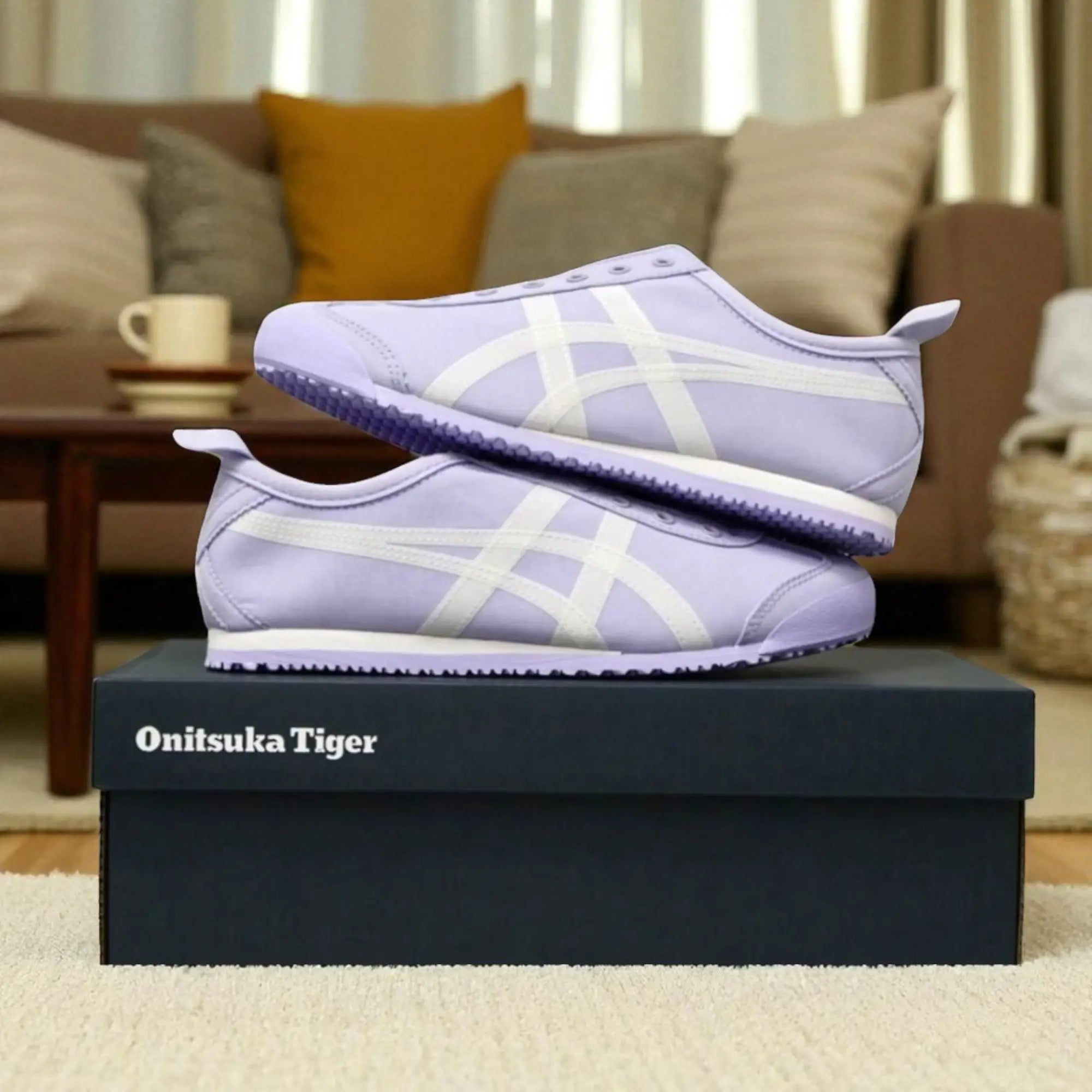 Onitsuk_a Tiger Mexico 66 Slip-On - PurpleWhite  Girls Premium First Copy D-1951