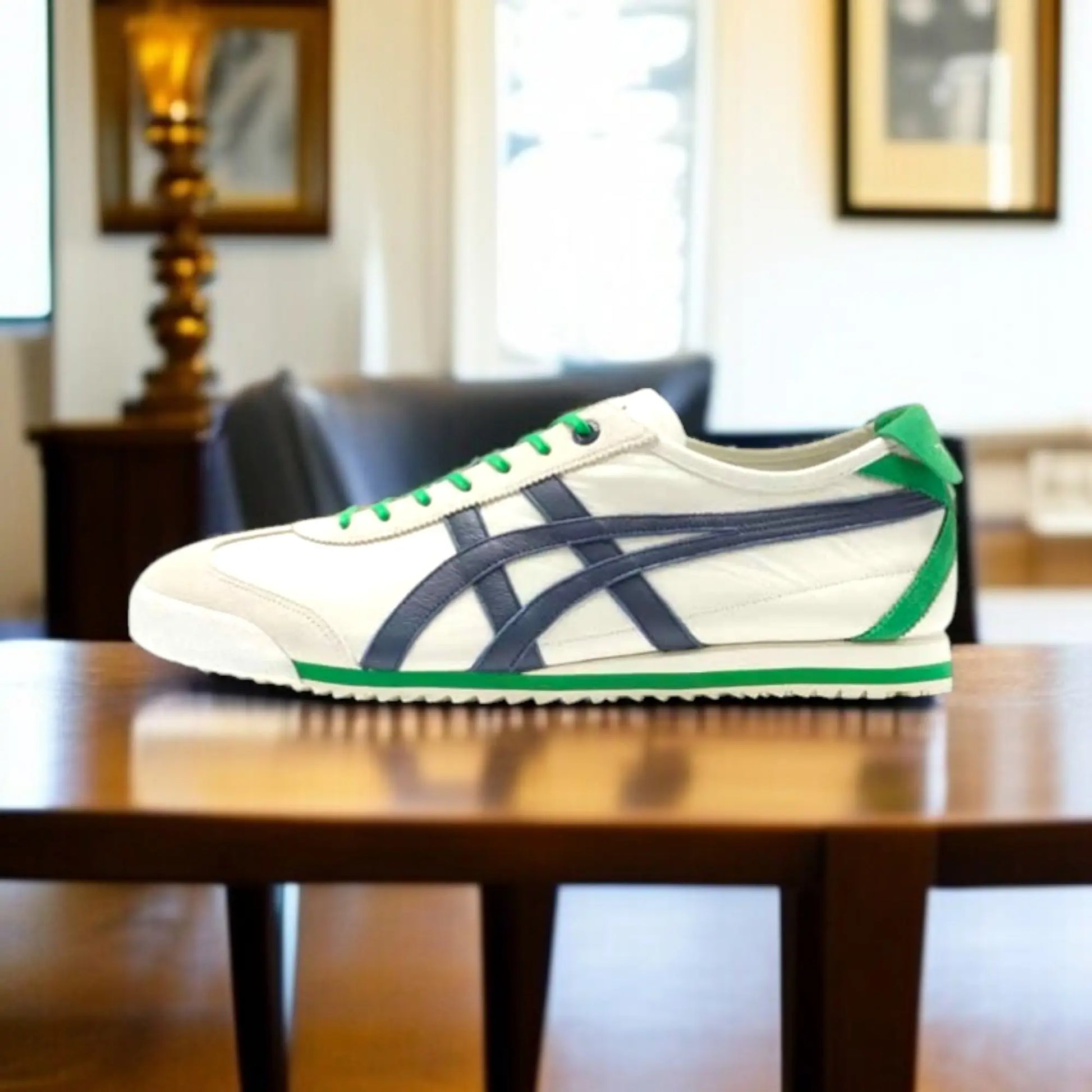 Onitsuk_a Tiger Mexico 66 SD Birch Peacoat Green  7A Premium Sneakers D-1939