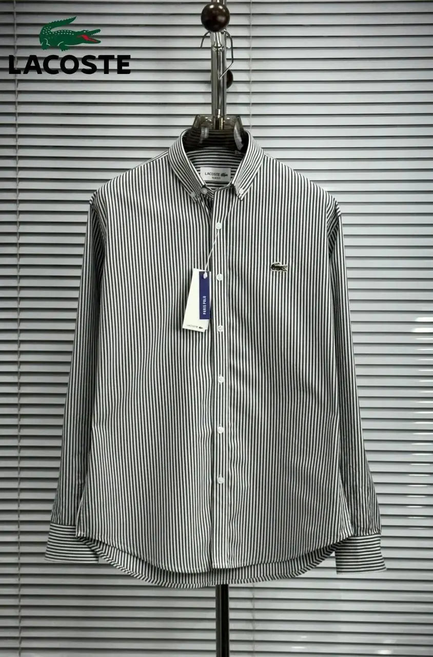 Lacoste Black Stripes Premium Shirt