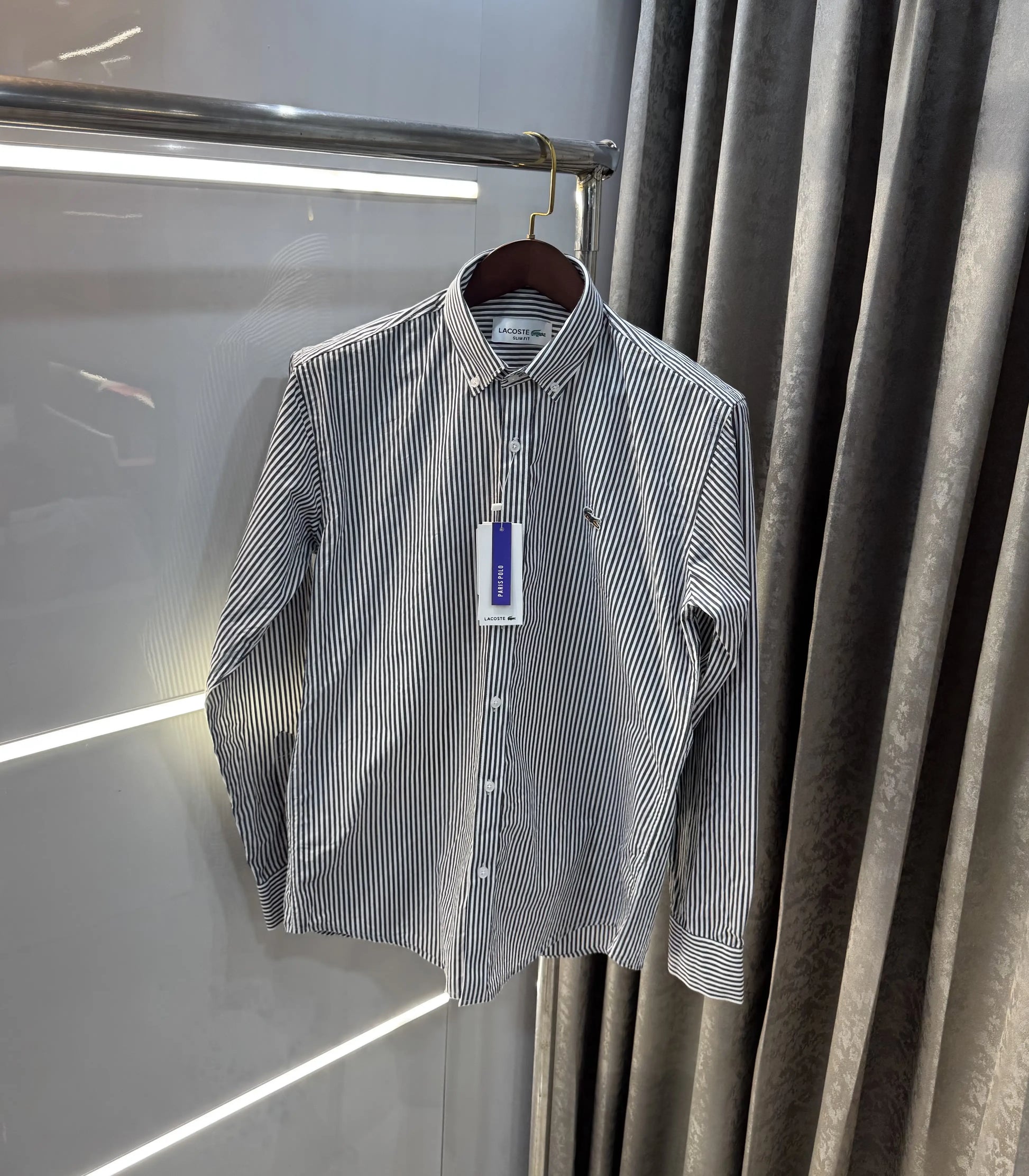 Lacoste Black Stripes Premium Shirt