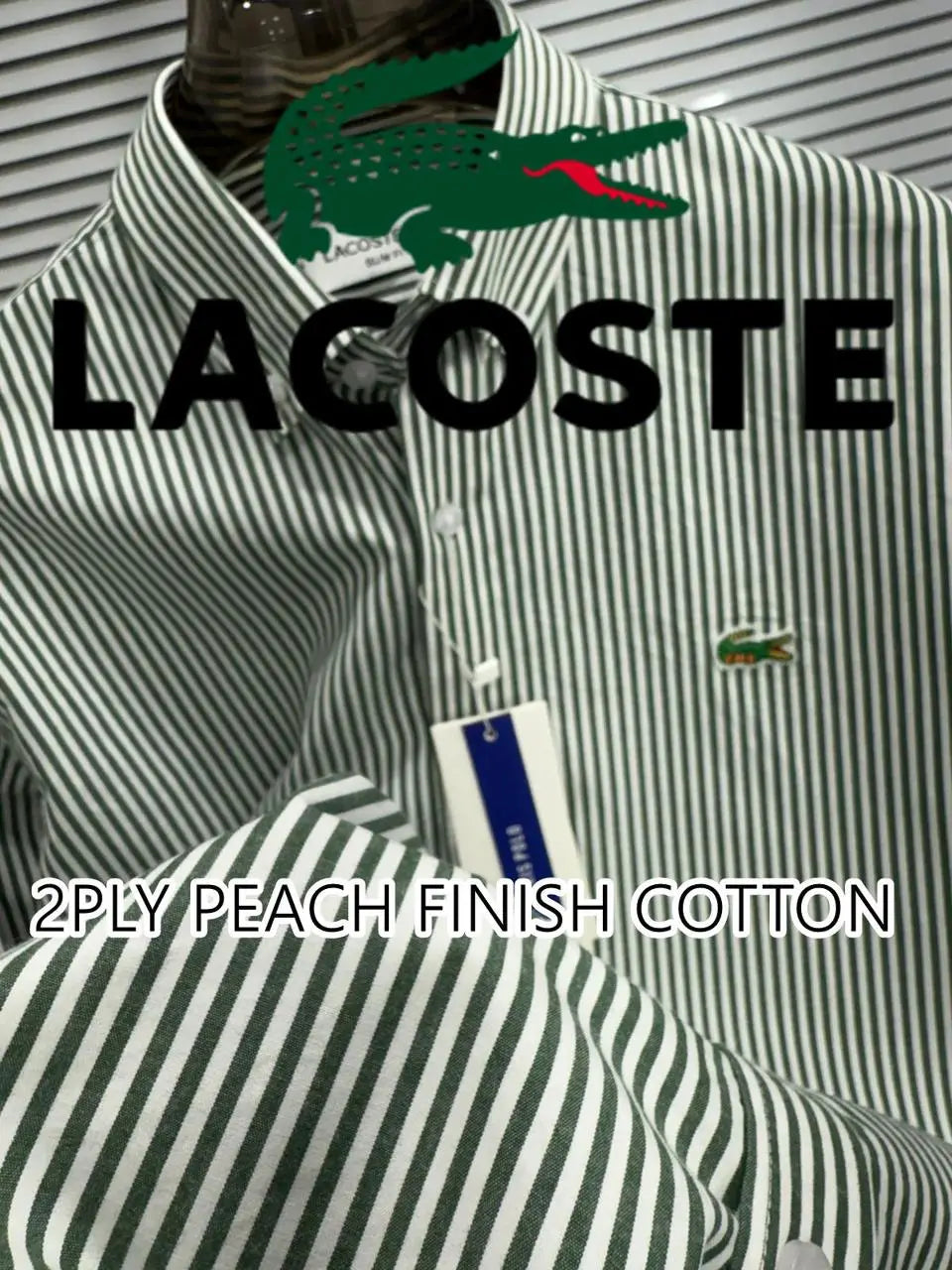 Lacoste Green Stripes Premium Shirt