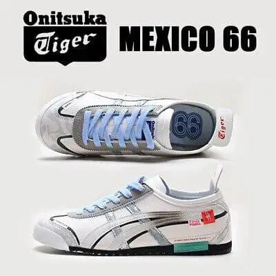 Onitsuka Tiger Mexico 66 x Panda Prank White Blue Laces D-1787