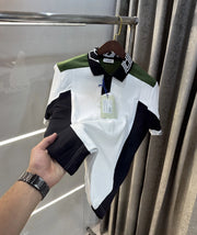 Burberr y White Embroidery Logo  Premium Classic Polo T-Shirt