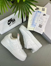 Nikee Airforce 1 Low MILKY WHITE LEATHER QUALITY WITH ALL ACCESSORIES AND KIT 