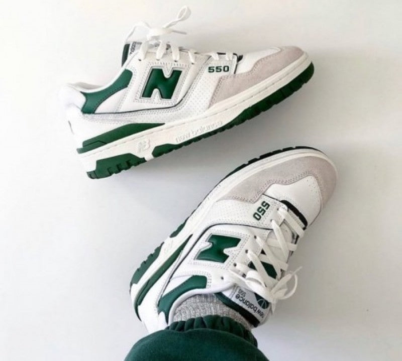 New Balance 550 White Green Womens