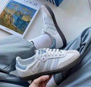 Adidass Samba Leather Sky Blue Wome