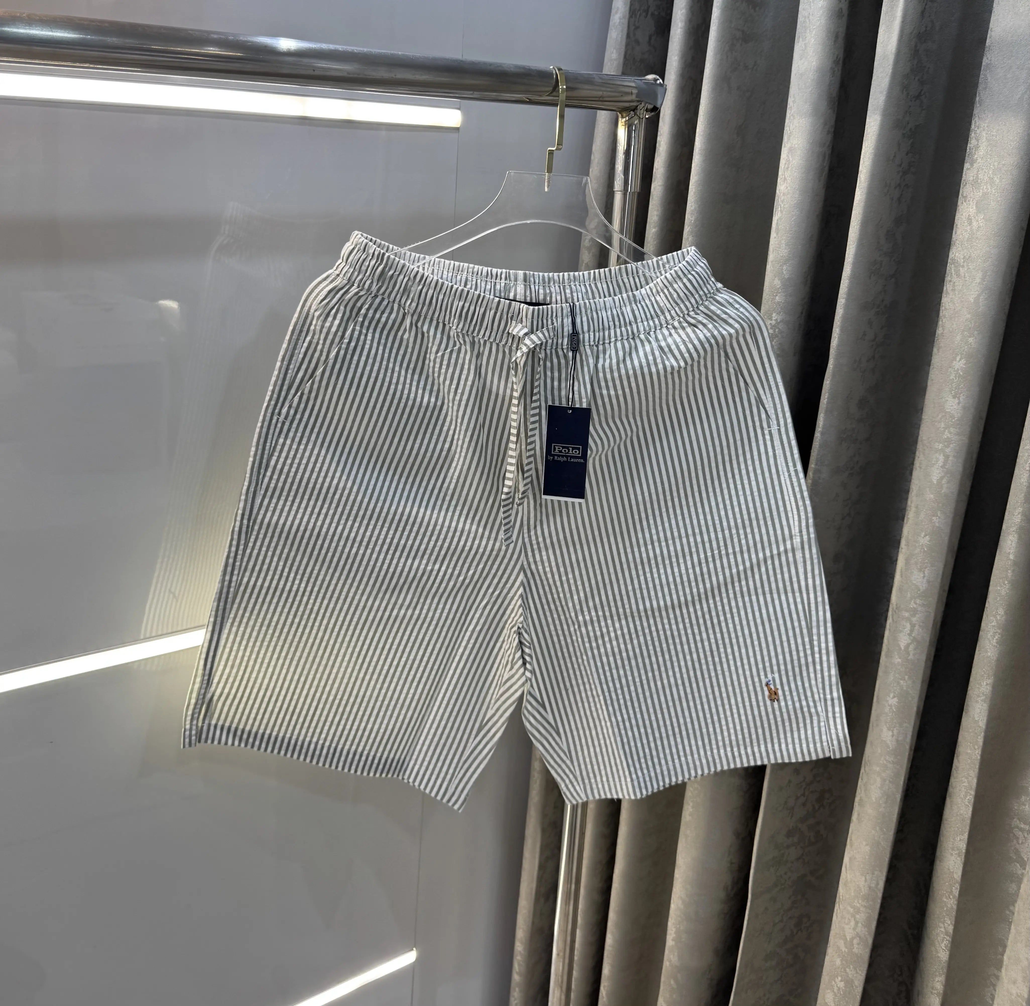 Ralph Lauren Aqua Green Premium Linen Shorts