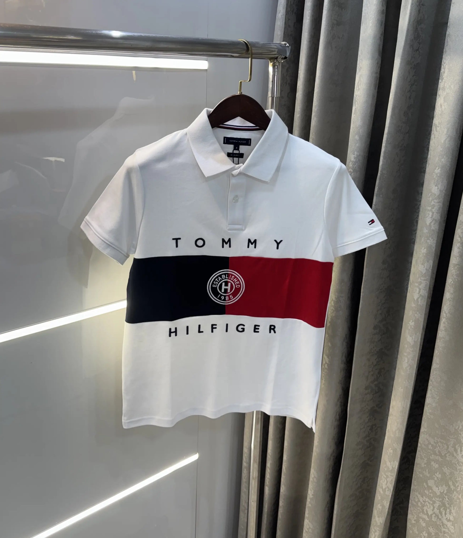 Tommy Hilfiger White Premium Polo T-shirt