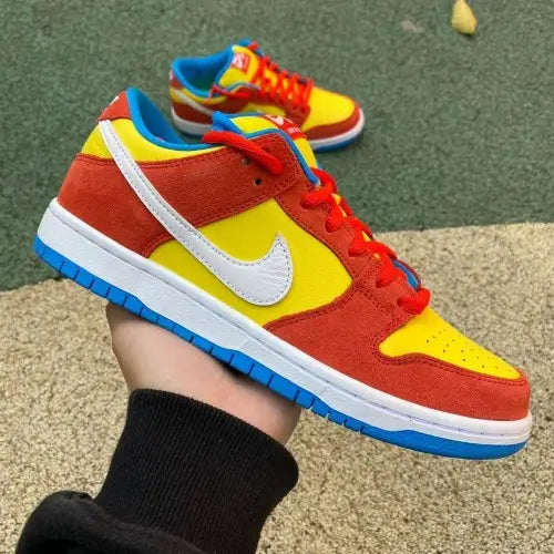 Nik_e Sb Dunk low pro bart simpson Suede Quality Sale