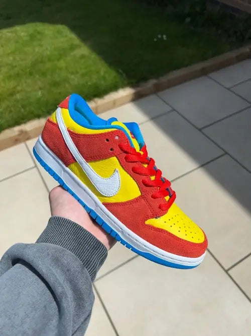 Nik_e Sb Dunk low pro bart simpson Suede Quality Sale