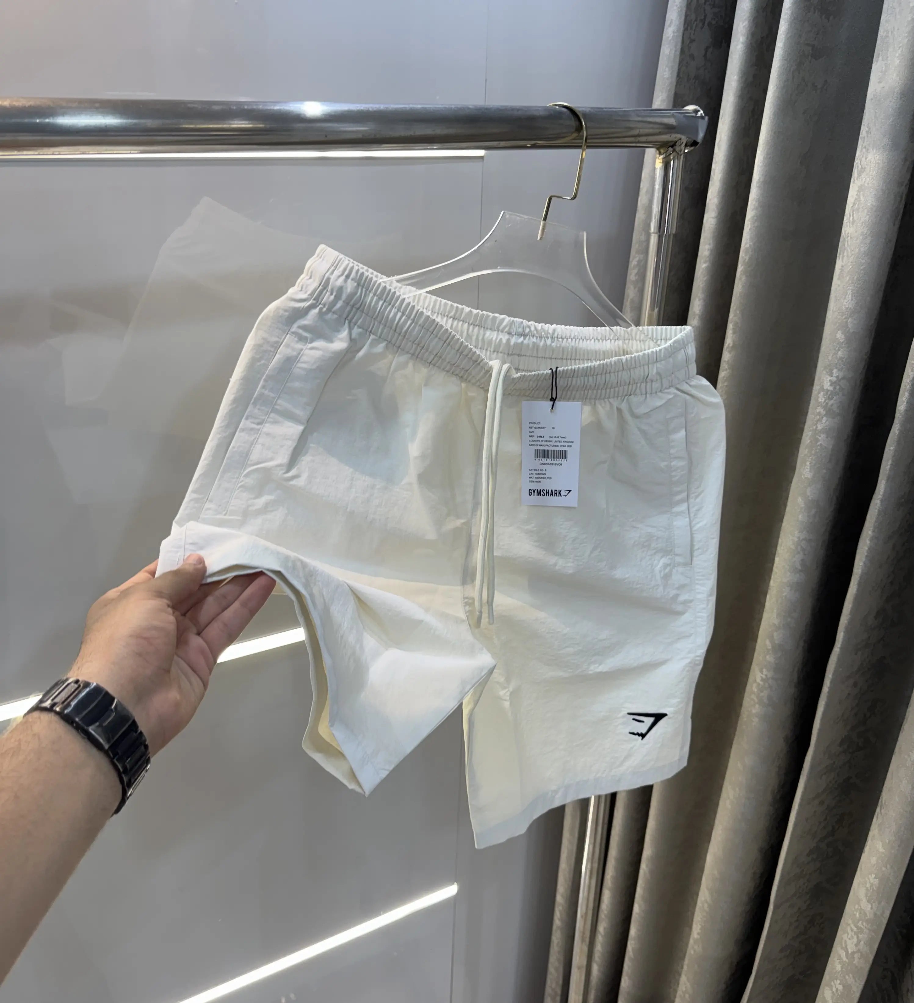 Gym Shark White Limited Edition Premium 🩳 Shorts
