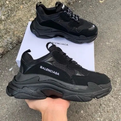 Balenciag_a Triple S Full Black