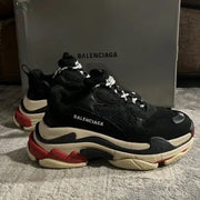 Balenciag_a Triple S Red Black