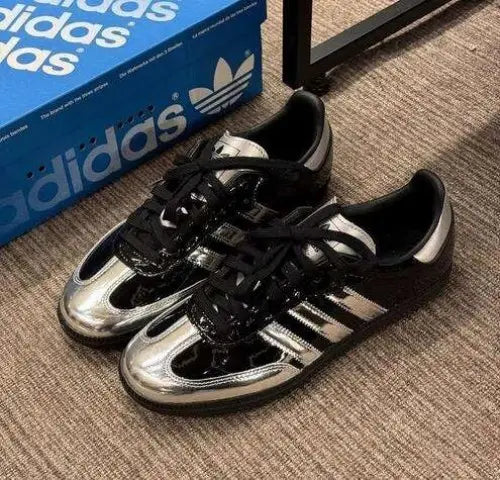 Adida_s Samba X Atmos Tuxedo Silver Black