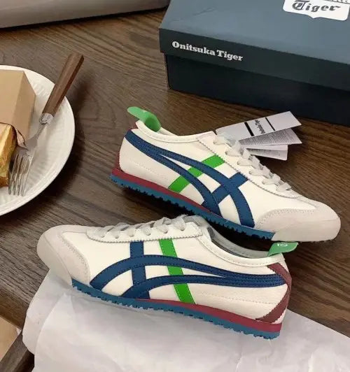 Onitsuka Tiger MEXICO 66 Cream Blue Leather Quality Fixxx