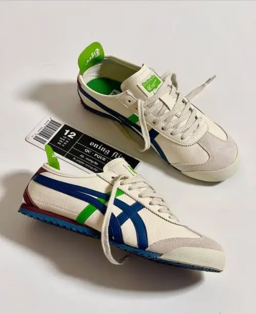Onitsuka Tiger MEXICO 66 Cream Blue Leather Quality Fixxx