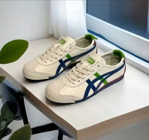 Onitsuka Tiger MEXICO 66 Cream Blue Leather Quality Fixxx