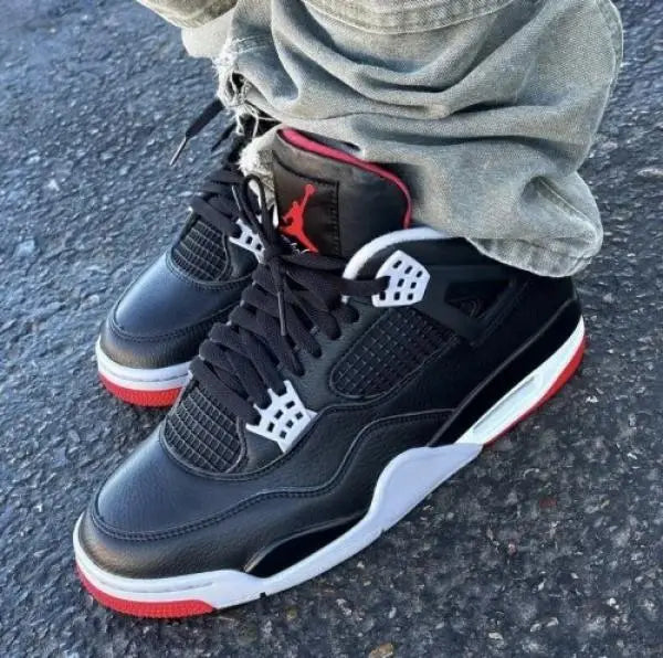Jordan Retro 4 Bred Reimagined Leather Semi Ua