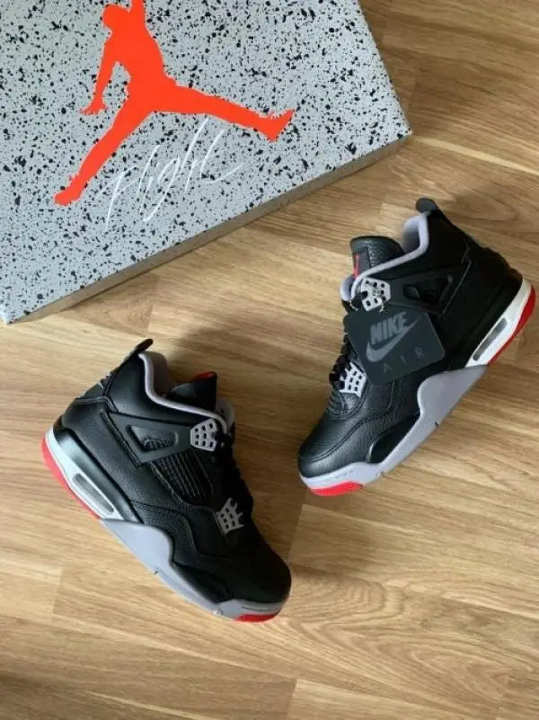 Jordan Retro 4 Bred Reimagined Leather Semi Ua