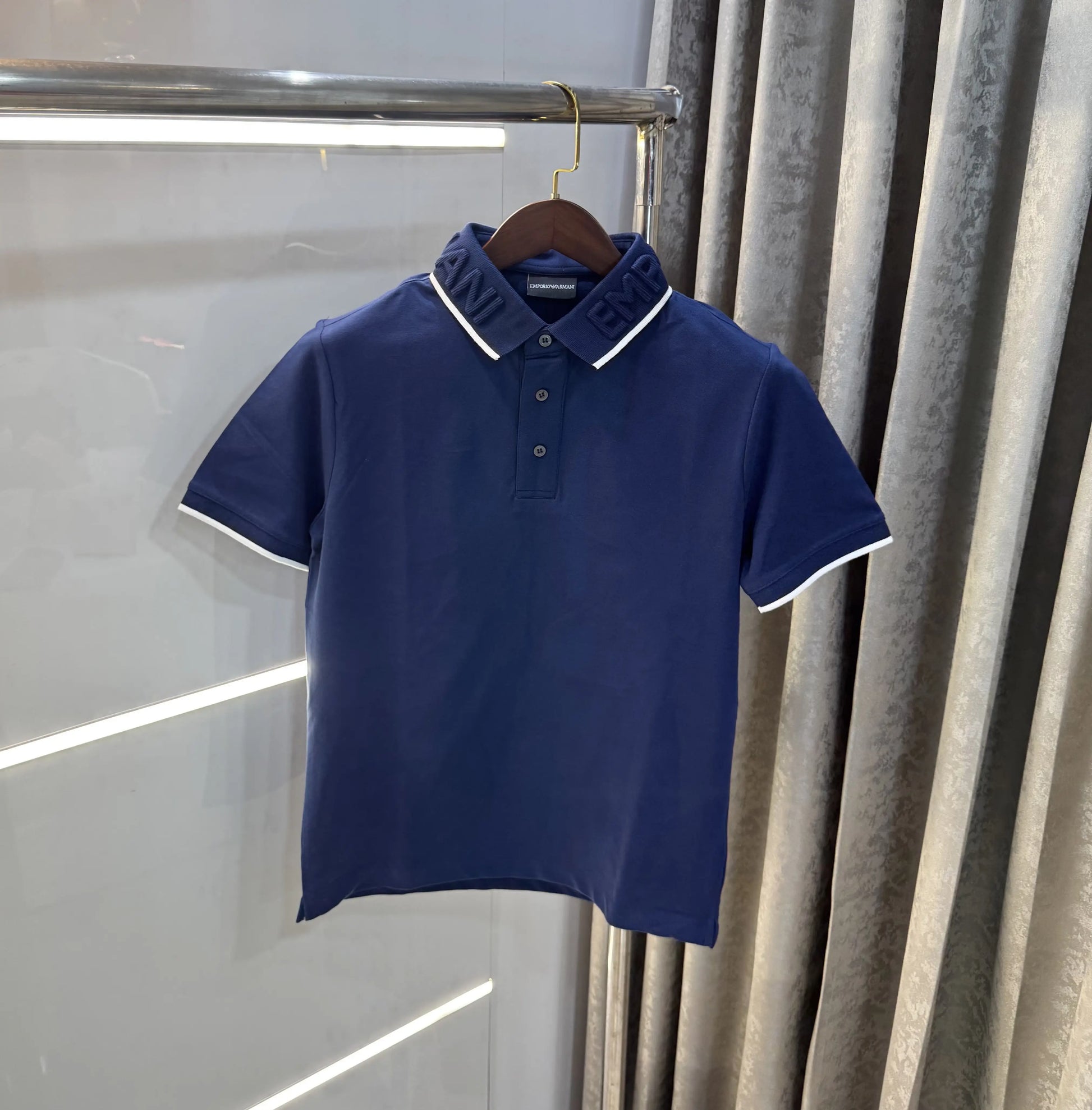 Emporio Arman i Petrol Blue Premium Polo T-Shirt