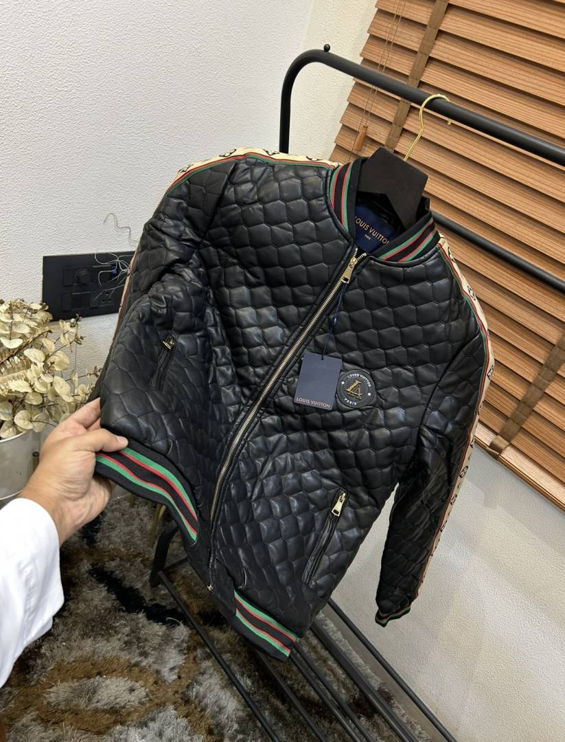 Loui_s Vuitton Korean Imported Very Premium Leather Puffer Jacket (DN 552)