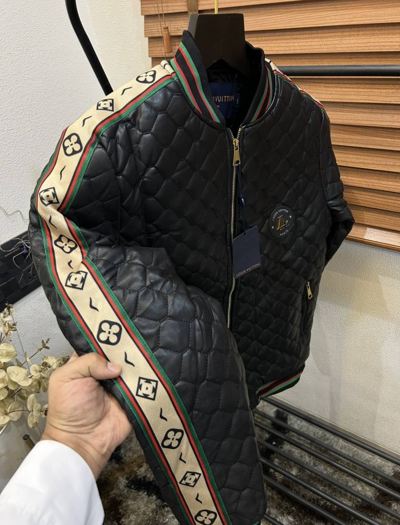 Loui_s Vuitton Korean Imported Very Premium Leather Puffer Jacket (DN 552)