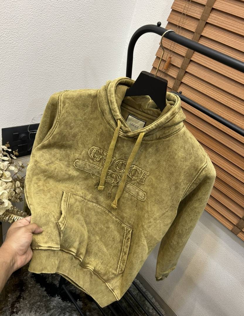 Gucc_i Tie Dye Print Italian Imported Premium Denim Hoodie