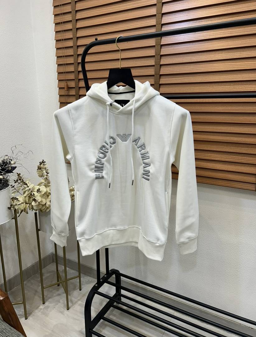 Emporio Arman_i Emroidery Print Imported Premium Hoodie