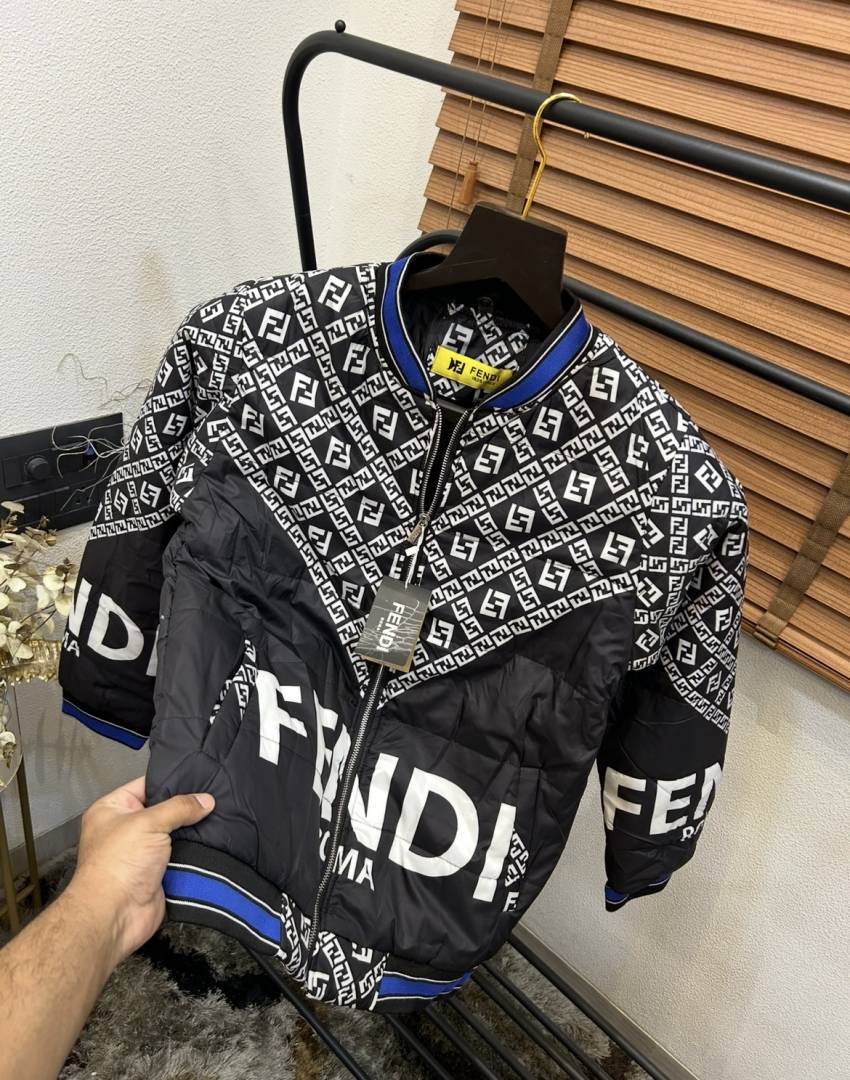 Fend_i Printed Tukrey Imported Premium Puffer Jacket