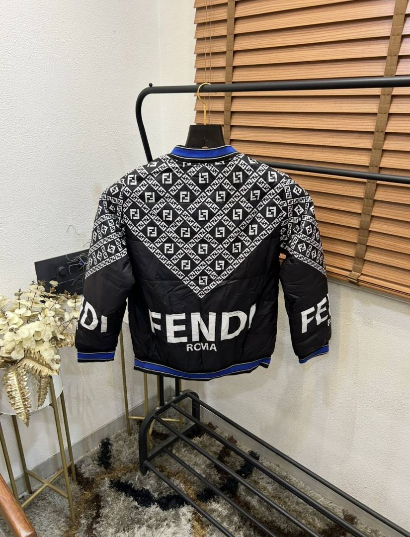 Fend_i Printed Tukrey Imported Premium Puffer Jacket