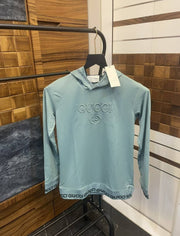 Gucc_i Embossed Print Premium Hoodie