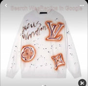 Loui_s Vuitton Big Monogram Printed Turkey Imported Premium Sweatshirt
