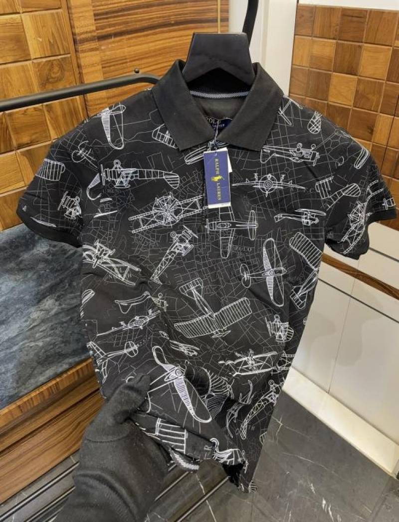 Ralp_h Lauren All Over Printed Premium Polo T-shirt