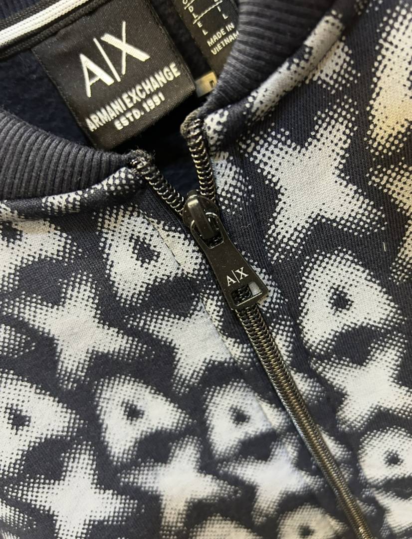 Arman_i Exchange All Over AX Printed Navy Blue Imported Premium Sweatshirt (DN 551)