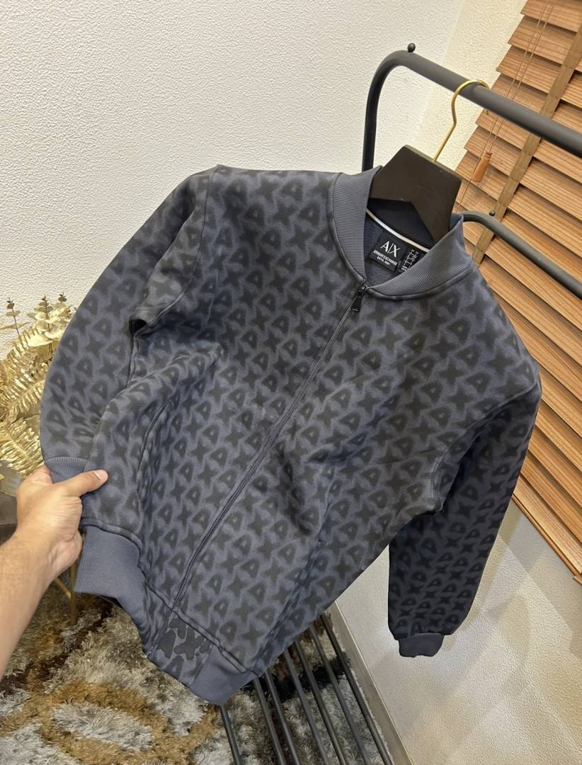 Arman_i Exchange All Over AX Printed Grey Imported Premium Sweatshirt (DN 551)