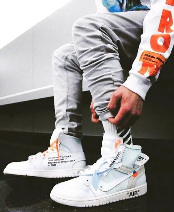 Nik_e Jordan retro 1 X off white UNC