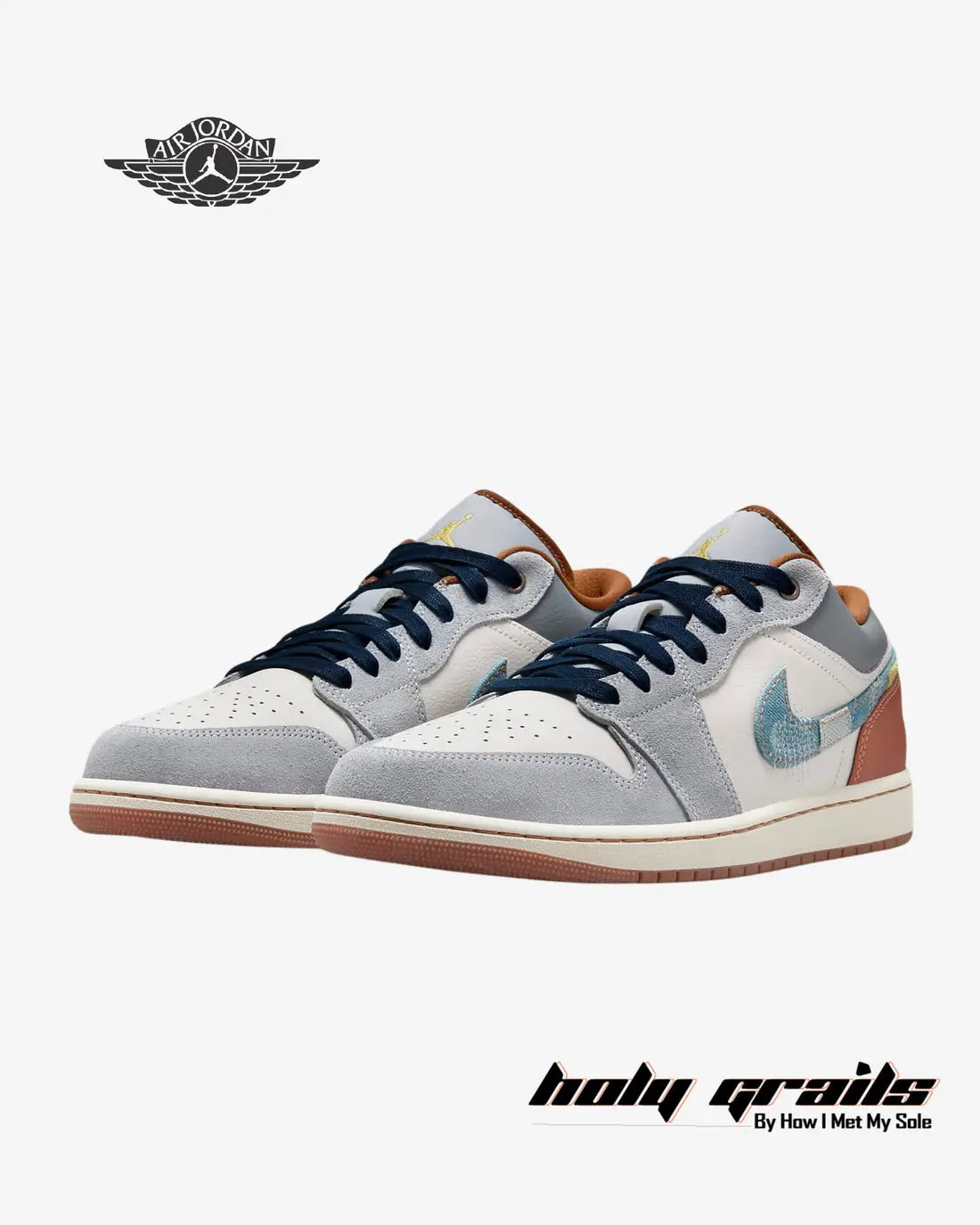 Nike Air Jordan 1 Low SE REPAIRED DENIM SWOOSH