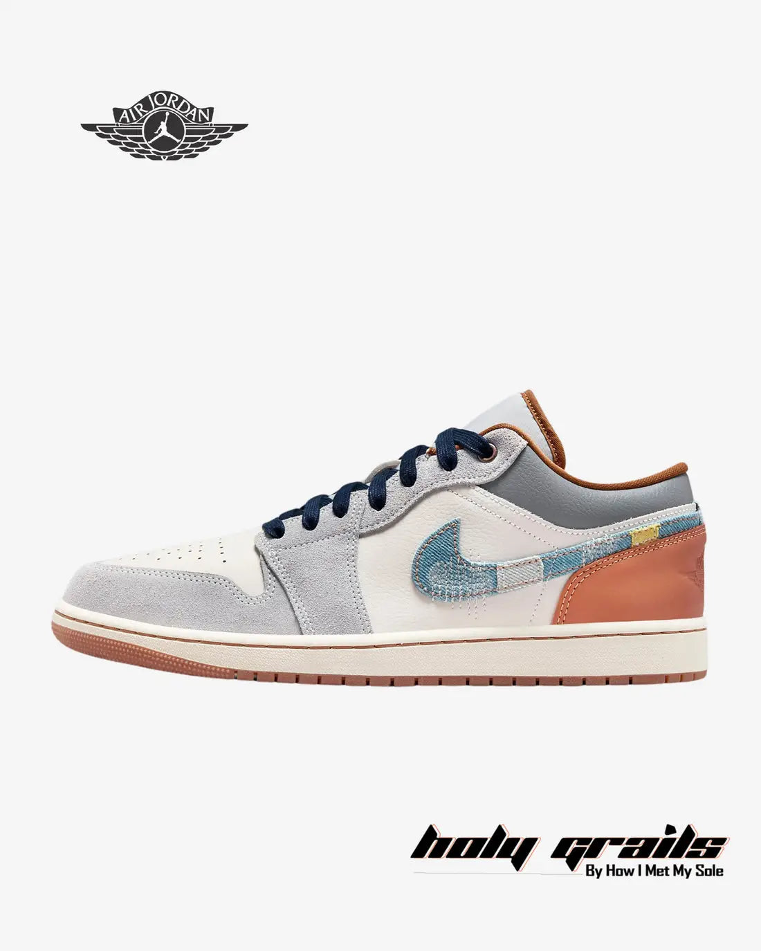 Nike Air Jordan 1 Low SE REPAIRED DENIM SWOOSH