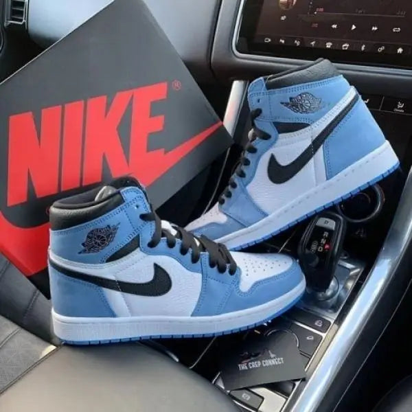 Nik_e Air Jordan Retro 1 High University Blue Suede Quality Semi UA