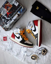 Nik_e Jordan Retro 1 High X Union Black Toe Leather Surplus Semi UA