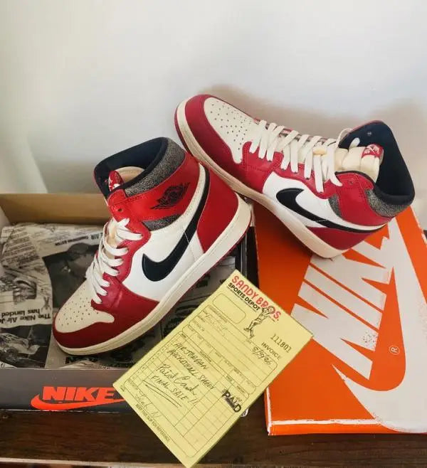 Nik_e Jordan Retro 1 Lost Found Faded Sole Surplus Semi UA