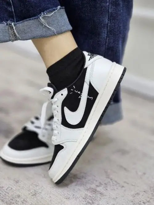 Nike Air Jordan Retro 1 Low X Travis Scott Panda (Semi UA With Carry Bag)