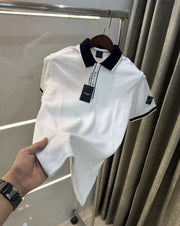 Hacket White Logo Work Premium Polo T-Shirt