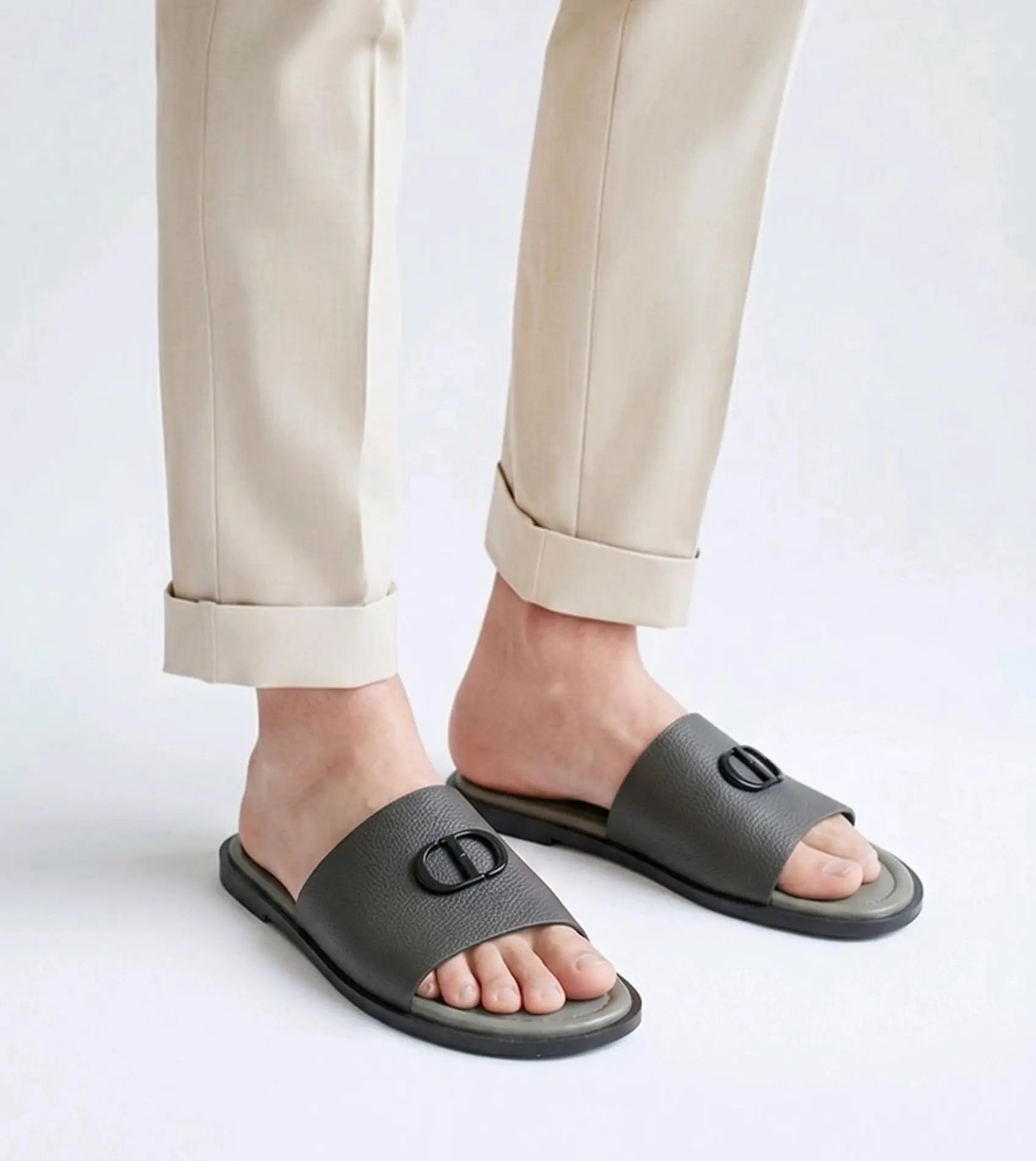 Dior_CD Grey Premium Slide