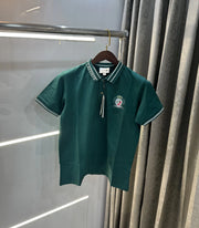 Lacoste Green Embroidery Logo Premium Polo T-shirt