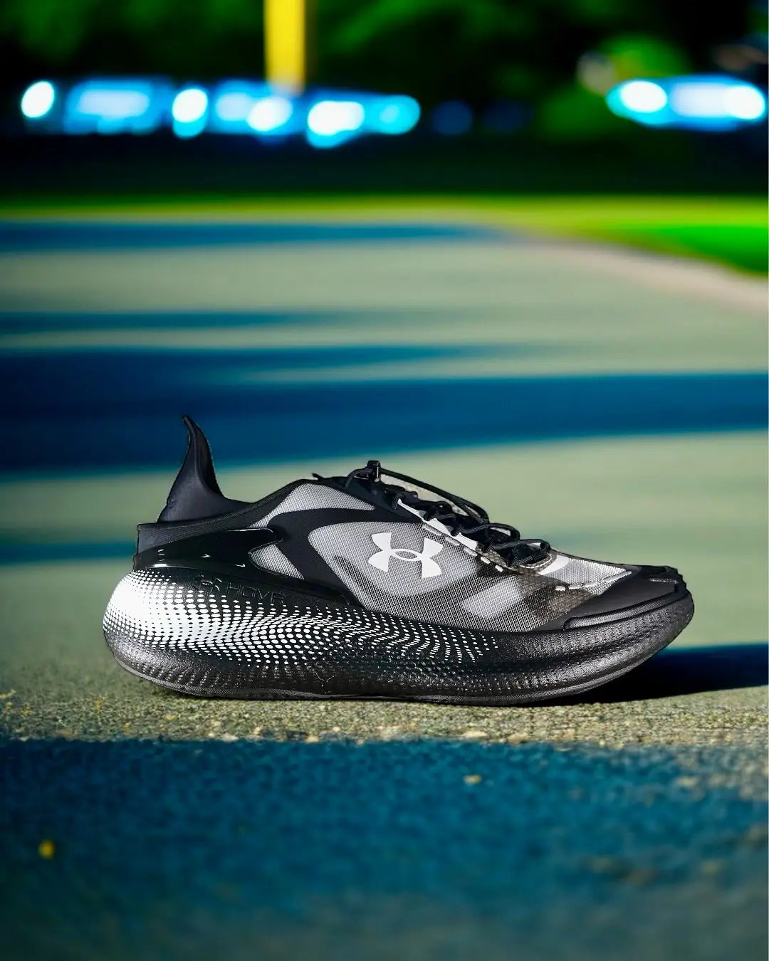 Under_Armour Echo Slip Speed Black White Shoes